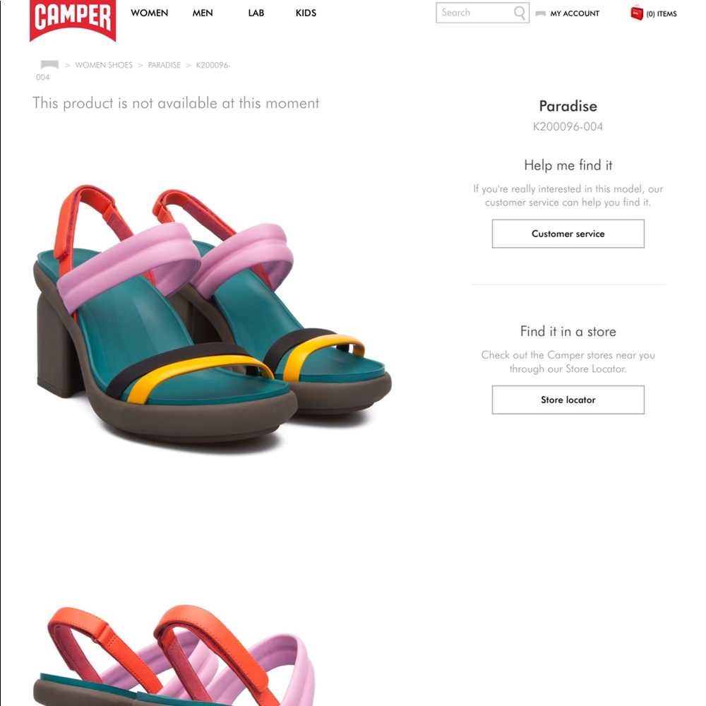 Camper Paradise Sandals EU40